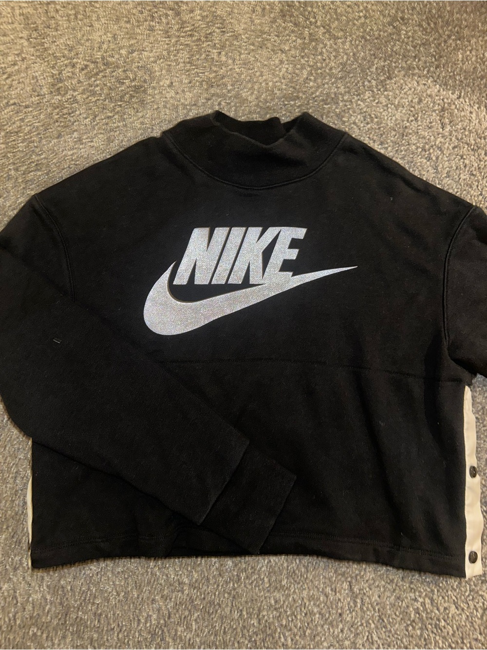 Nike Black Sweatshirt with Silver Swoosh